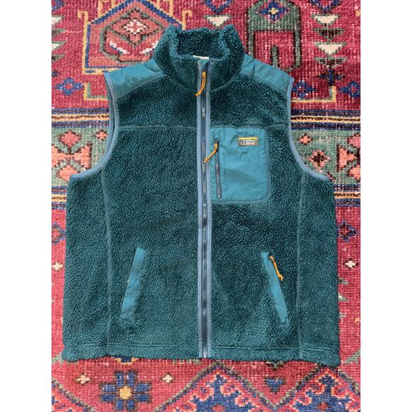 L.L.Bean Men's Bean's Sherpa Vest XL Green - Picture 1 of 8